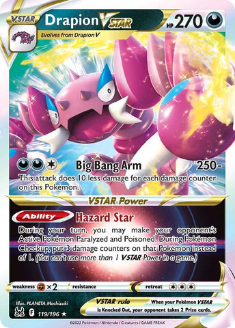 Pokemon | Drapion VSTAR (119/196) [Sword & Shield: Lost Origin] | The Nerd Merchant