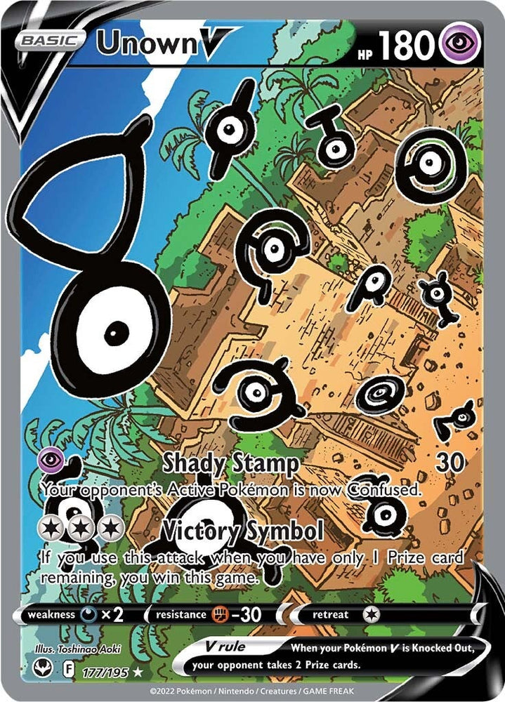Pokemon | Unown V (177/195) [Sword & Shield: Silver Tempest] | The Nerd Merchant