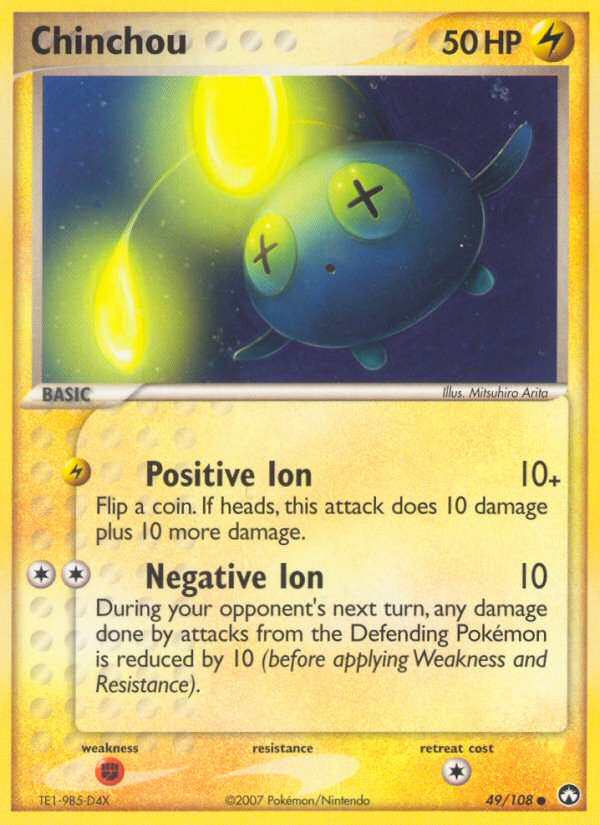 Pokemon | Chinchou (49/108) [EX: Power Keepers] | The Nerd Merchant