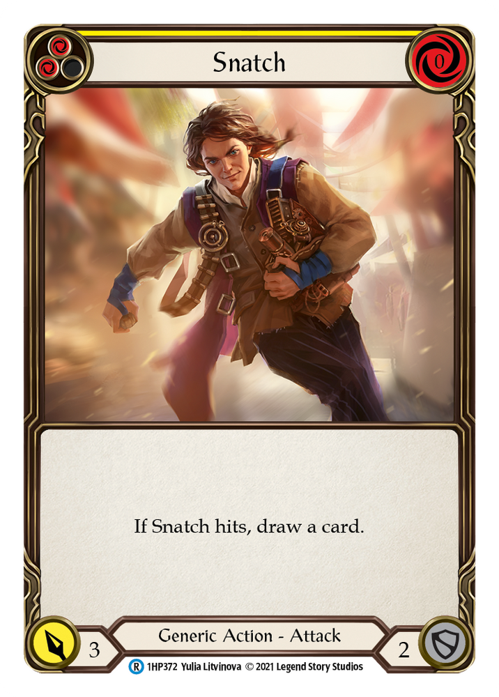 Flesh and Blood TCG | Snatch (Yellow) [1HP372] (History Pack 1) | The Nerd Merchant