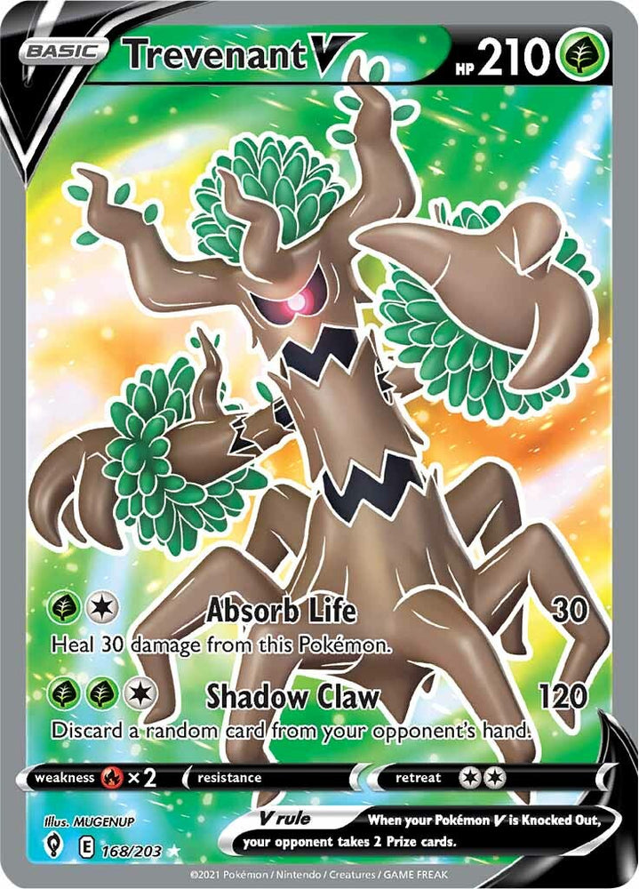Pokemon | Trevenant V (168/203) [Sword & Shield: Evolving Skies] | The Nerd Merchant