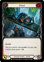 Flesh and Blood TCG | Prowl (Yellow) [OUT034] (Outsiders)  Rainbow Foil | The Nerd Merchant