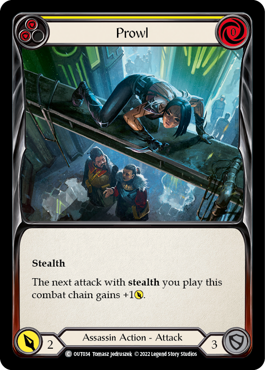 Flesh and Blood TCG | Prowl (Yellow) [OUT034] (Outsiders) | The Nerd Merchant