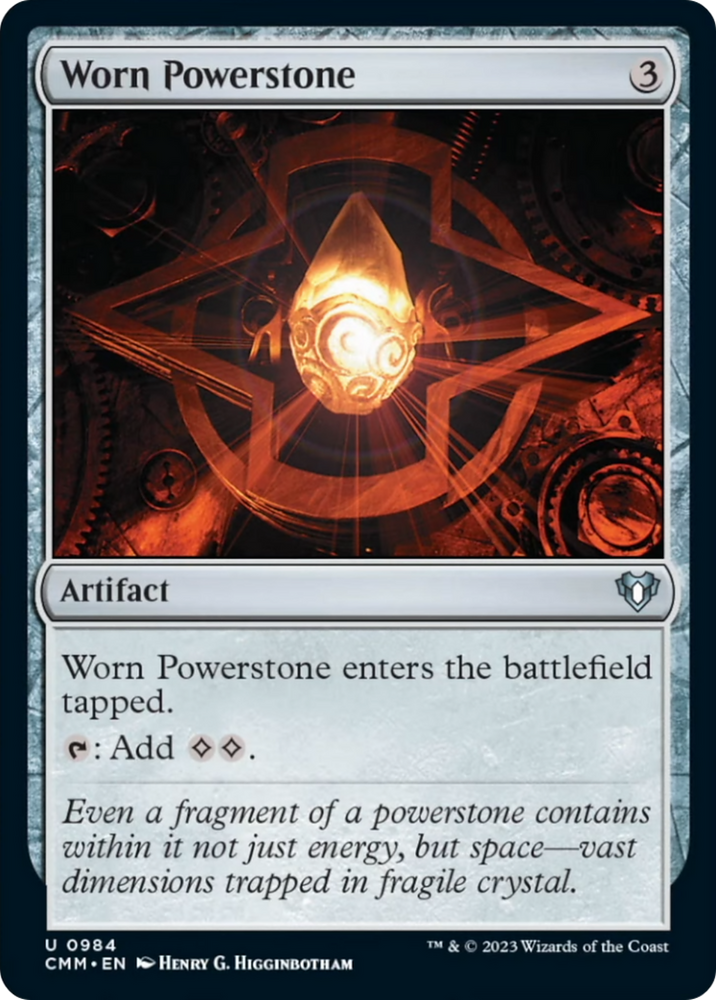 Magic | Worn Powerstone [Commander Masters] | The Nerd Merchant
