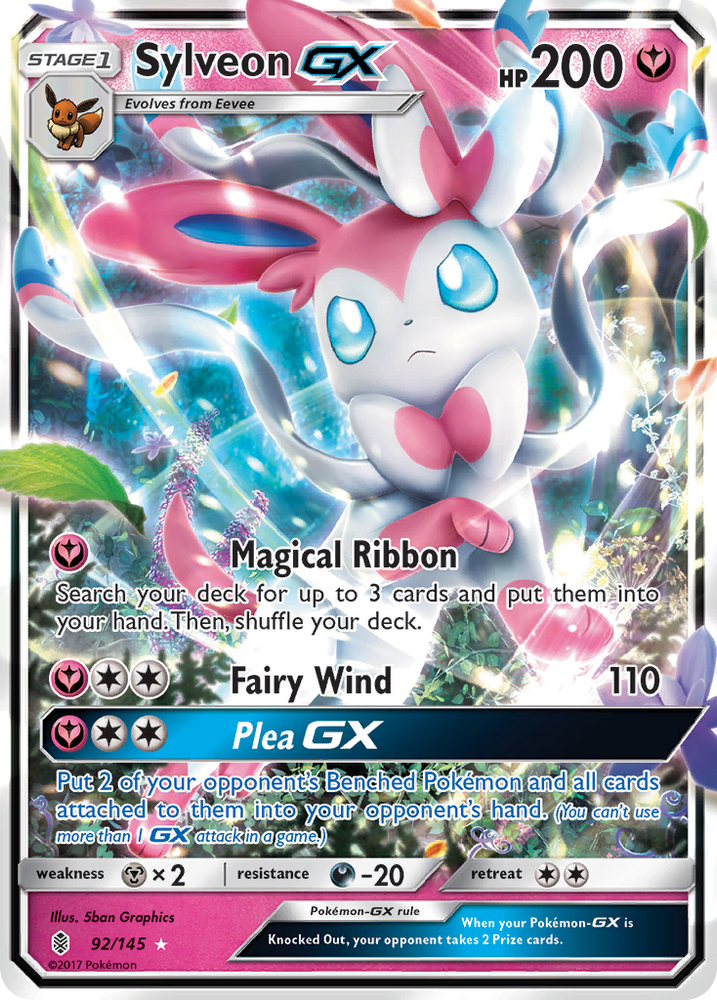 Pokemon | Sylveon GX (92/145) [Sun & Moon: Guardians Rising] | The Nerd Merchant