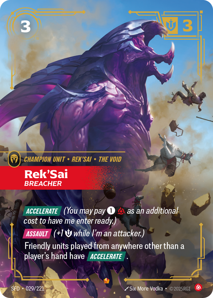 Rek'Sai, Breacher (Foil) - Spiritforged #29