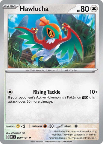 Pokemon | Hawlucha (089/131) [Scarlet & Violet: Prismatic Evolutions] | The Nerd Merchant