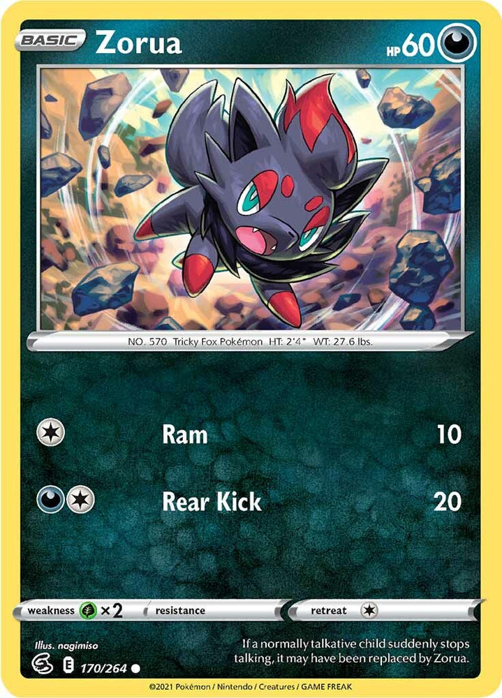 Pokemon | Zorua (170/264) [Sword & Shield: Fusion Strike] | The Nerd Merchant