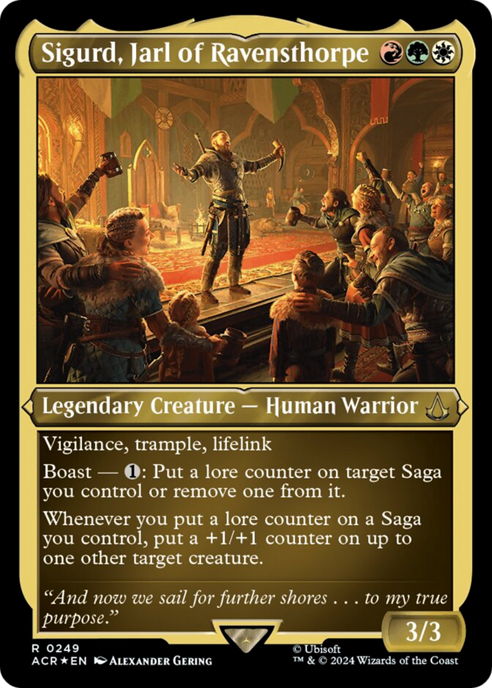 Magic | Sigurd, Jarl of Ravensthorpe (Foil Etched) [Assassin's Creed] | The Nerd Merchant