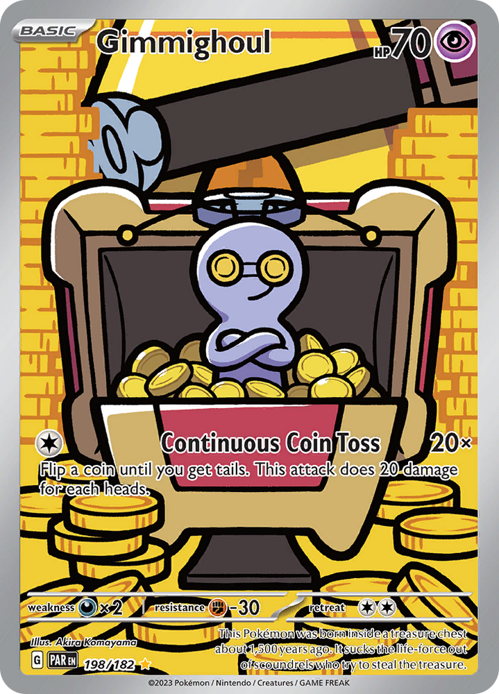 Pokemon | Gimmighoul (198/182) [Scarlet & Violet: Paradox Rift] | The Nerd Merchant