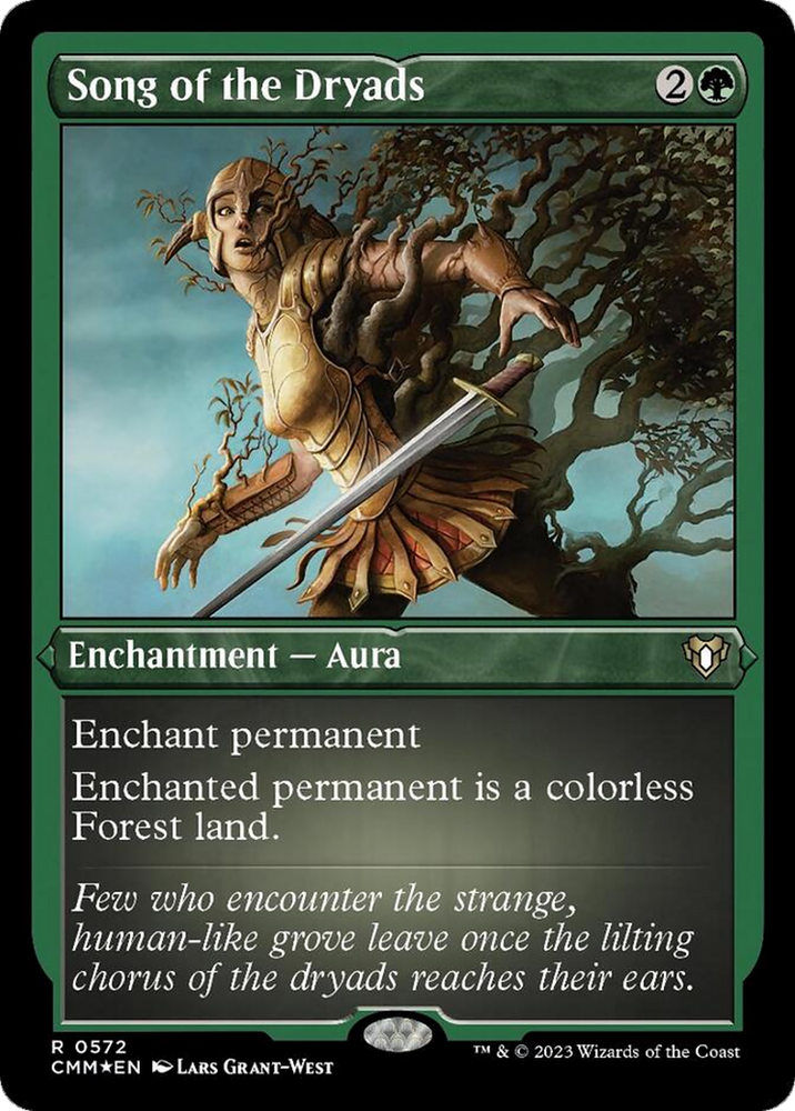 Magic | Song of the Dryads (Foil Etched) [Commander Masters] | The Nerd Merchant