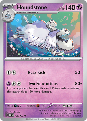 Pokemon | Houndstone (101/197) [Scarlet & Violet: Obsidian Flames] | The Nerd Merchant