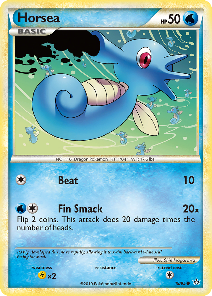 Pokemon | Horsea (49/95) [HeartGold & SoulSilver: Unleashed] | The Nerd Merchant