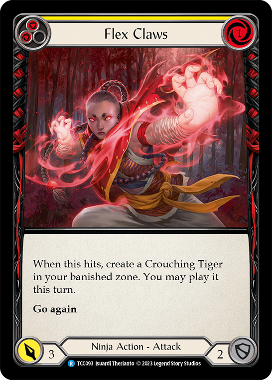 Flesh and Blood TCG | Flex Claws (Yellow) [TCC093] (Round the Table: TCC x LSS) | The Nerd Merchant