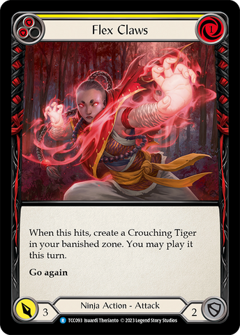Flesh and Blood TCG | Flex Claws (Yellow) [TCC093] (Round the Table: TCC x LSS) | The Nerd Merchant