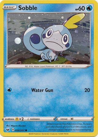 Pokemon | Sobble (054/202) (Cosmos Holo) [Sword & Shield: Base Set] | The Nerd Merchant