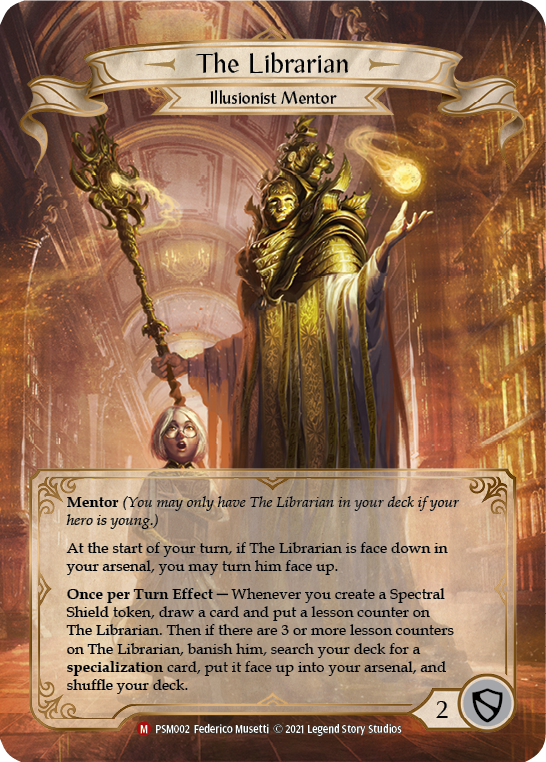 Flesh and Blood TCG | The Librarian [PSM002] (Monarch Prism Blitz Deck) | The Nerd Merchant