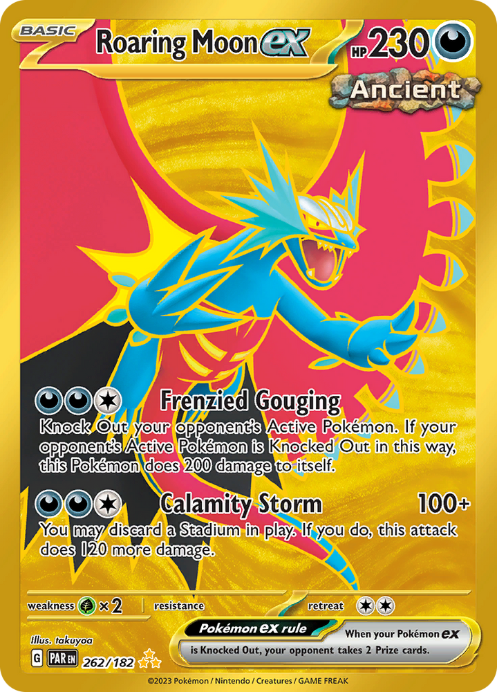Pokemon | Roaring Moon ex (262/182) [Scarlet & Violet: Paradox Rift] | The Nerd Merchant
