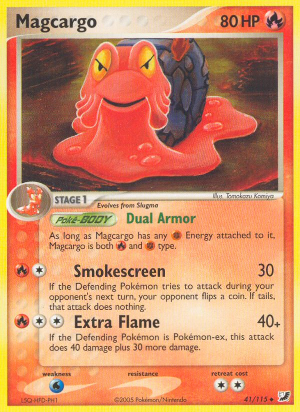 Pokemon | Magcargo (41/115) [EX: Unseen Forces] | The Nerd Merchant