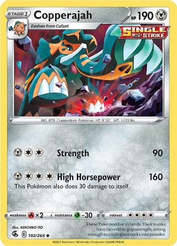 Pokemon | Copperajah (192/264) [Sword & Shield: Fusion Strike] | The Nerd Merchant