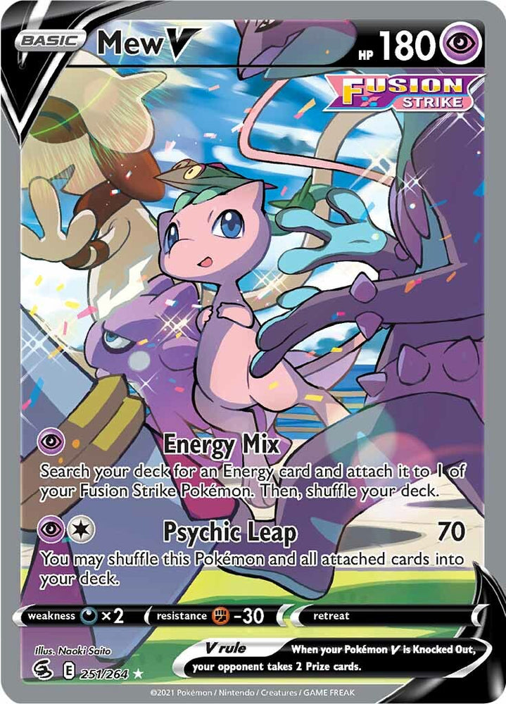 Pokemon | Mew V (251/264) [Sword & Shield: Fusion Strike] | The Nerd Merchant