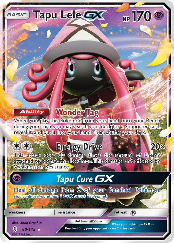 Pokemon | Tapu Lele GX (60/145) [Sun & Moon: Guardians Rising] | The Nerd Merchant