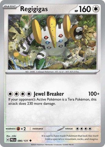 Pokemon | Regigigas (086/131) [Scarlet & Violet: Prismatic Evolutions] | The Nerd Merchant
