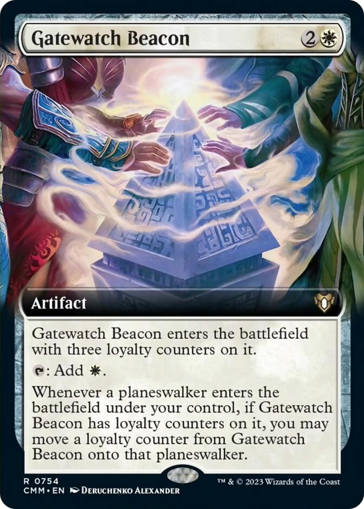 Magic | Gatewatch Beacon (Extended Art) [Commander Masters] | The Nerd Merchant