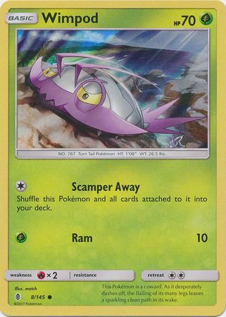 Pokemon | Wimpod (8/145) (Collection Promo) [Sun & Moon: Guardians Rising] | The Nerd Merchant
