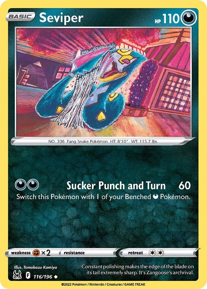 Pokemon | Seviper (116/196) [Sword & Shield: Lost Origin] | The Nerd Merchant