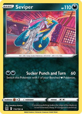 Pokemon | Seviper (116/196) [Sword & Shield: Lost Origin] | The Nerd Merchant