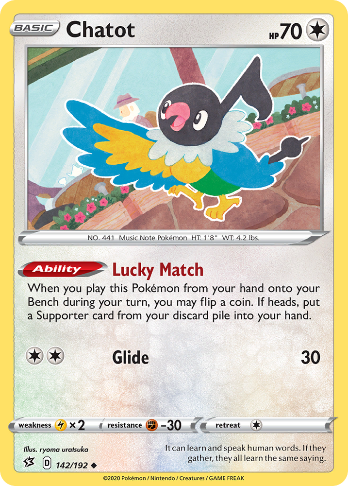 Pokemon | Chatot (142/192) [Sword & Shield: Rebel Clash] | The Nerd Merchant