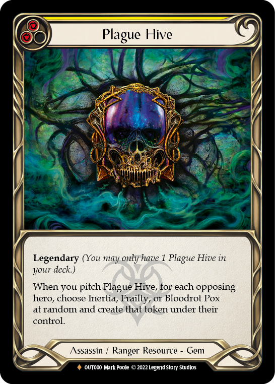 Flesh and Blood TCG | Plague Hive [OUT000] (Outsiders)  Rainbow Foil | The Nerd Merchant