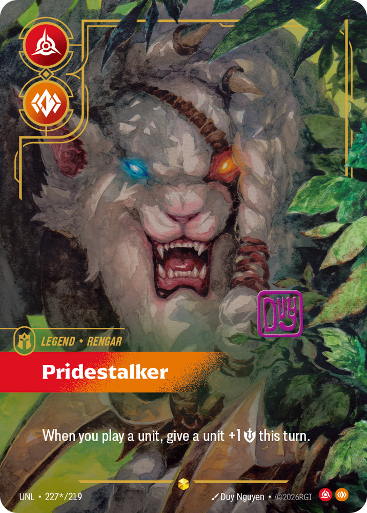 Rengar - Pridestalker (Overnumbered) (Foil) - Unleashed (227/219)