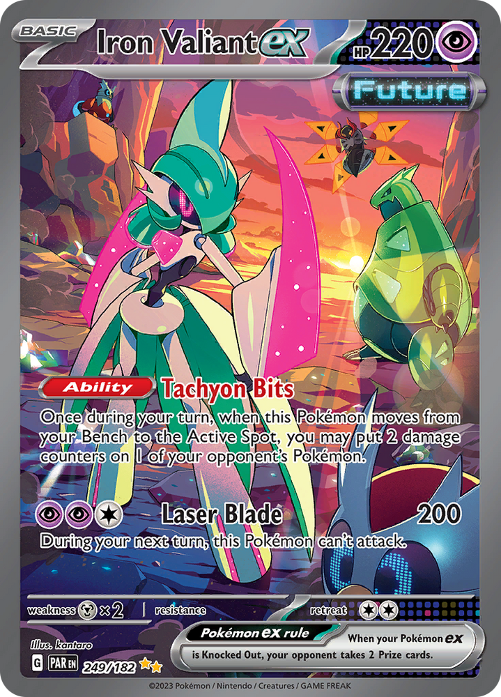 Pokemon | Iron Valiant ex (249/182) [Scarlet & Violet: Paradox Rift] | The Nerd Merchant