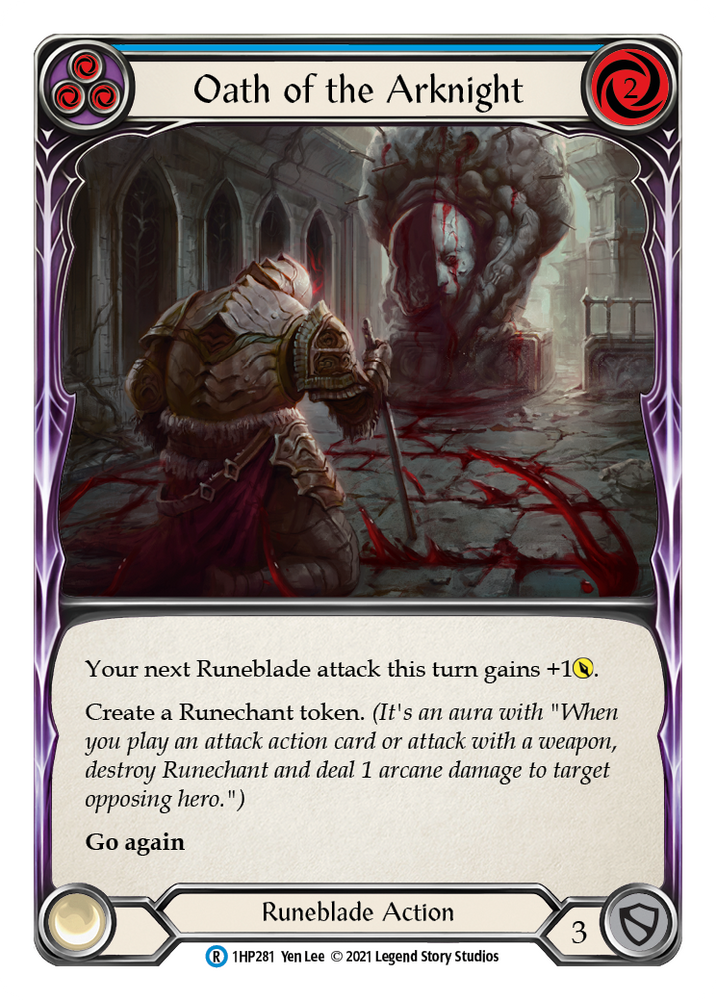 Flesh and Blood TCG | Oath of the Arknight (Blue) [1HP281] (History Pack 1) | The Nerd Merchant