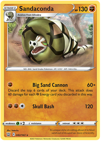 Pokemon | Sandaconda (082/163) [Sword & Shield: Battle Styles] | The Nerd Merchant