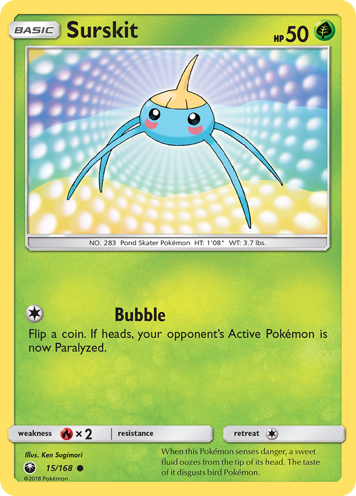 Pokemon | Surskit (15/168) [Sun & Moon: Celestial Storm] | The Nerd Merchant