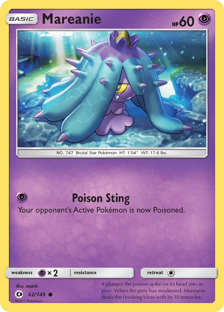 Pokemon | Mareanie (62/149) [Sun & Moon: Base Set] | The Nerd Merchant