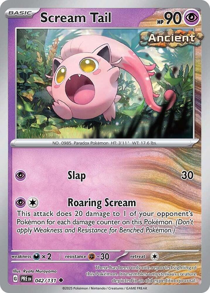 Pokemon | Scream Tail (042/131) [Scarlet & Violet: Prismatic Evolutions] | The Nerd Merchant