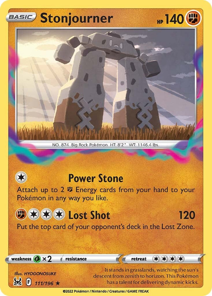 Pokemon | Stonjourner (111/196) [Sword & Shield: Lost Origin] | The Nerd Merchant