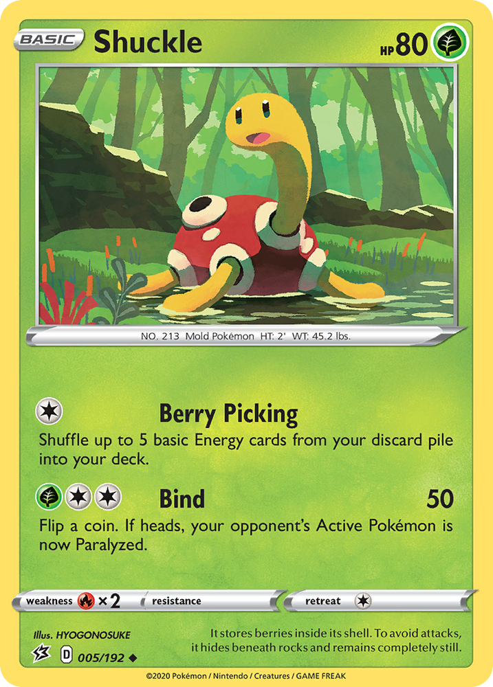 Pokemon | Shuckle (005/192) [Sword & Shield: Rebel Clash] | The Nerd Merchant