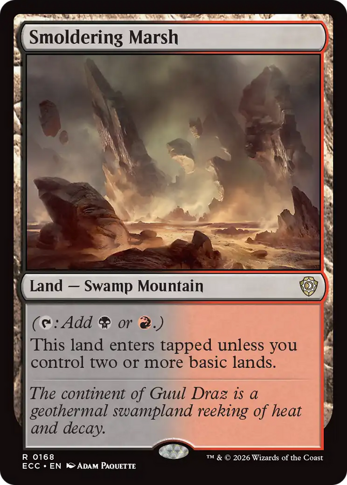 Magic | Smoldering Marsh [Lorwyn Eclipsed Commander] | The Nerd Merchant