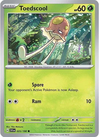 Pokemon | Toedscool (025/198) [Scarlet & Violet: Base Set] | The Nerd Merchant