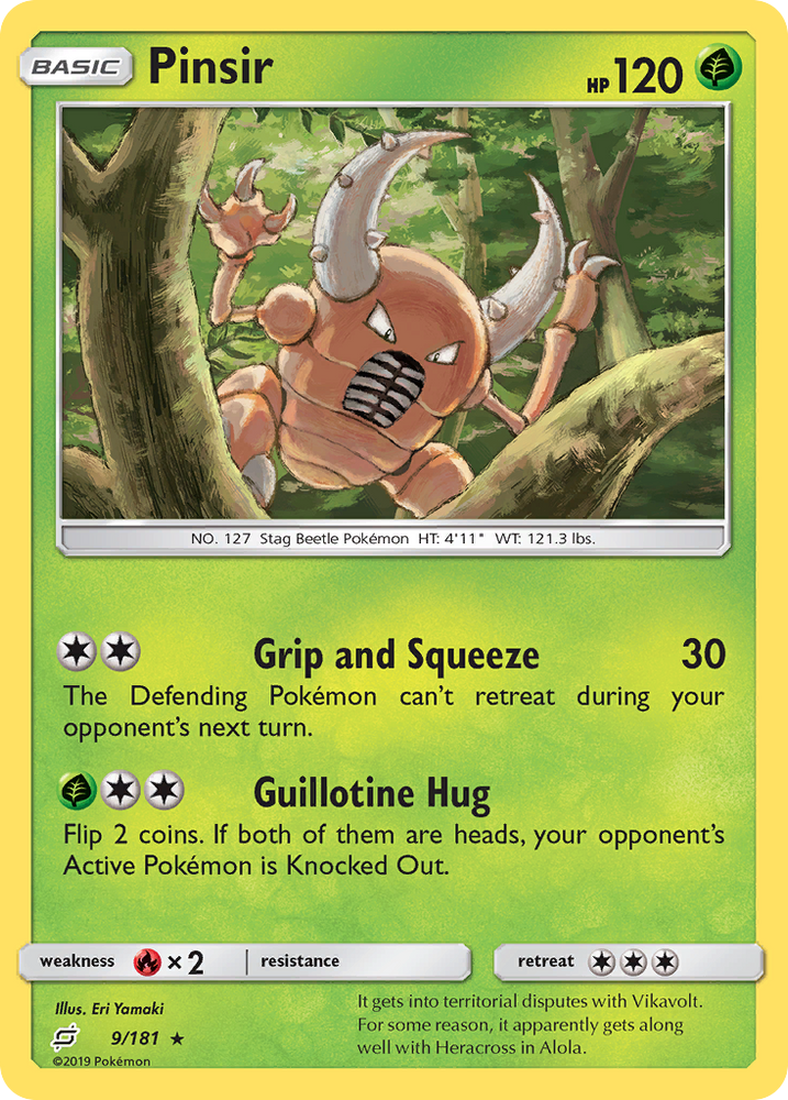 Pokemon | Pinsir (9/181) [Sun & Moon: Team Up] | The Nerd Merchant