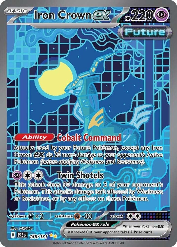 Pokemon | Iron Crown ex (158/131) [Scarlet & Violet: Prismatic Evolutions] | The Nerd Merchant