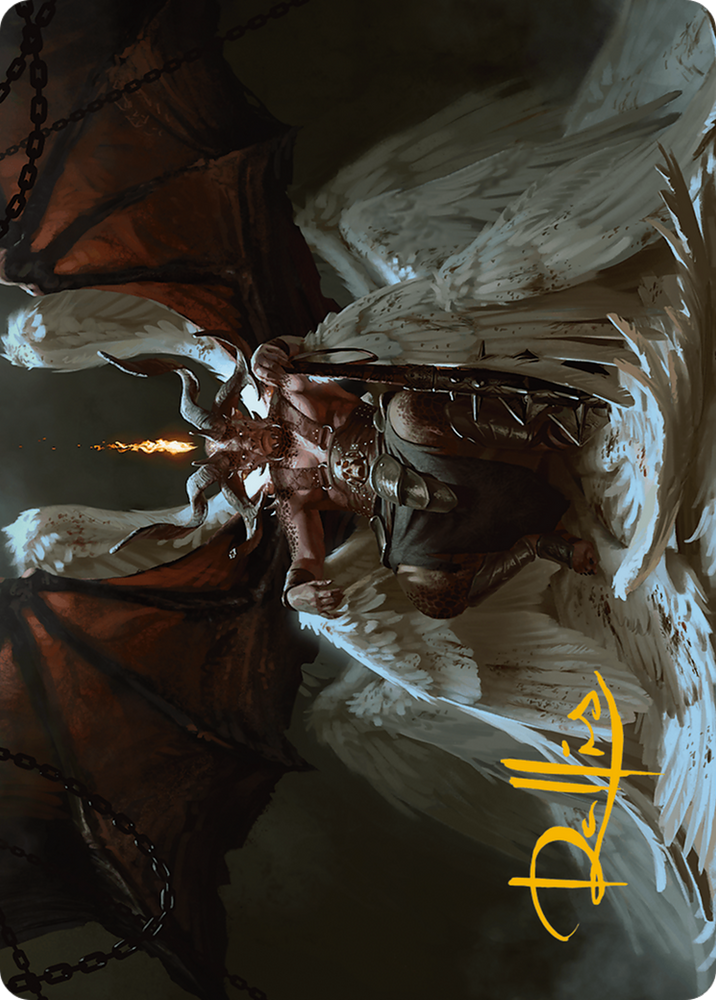 Magic | Shilgengar, Sire of Famine Art Card (Gold-Stamped Signature) [Modern Horizons 3 Art Series] | The Nerd Merchant