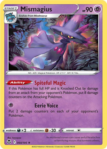 Pokemon | Mismagius (064/195) [Sword & Shield: Silver Tempest] | The Nerd Merchant