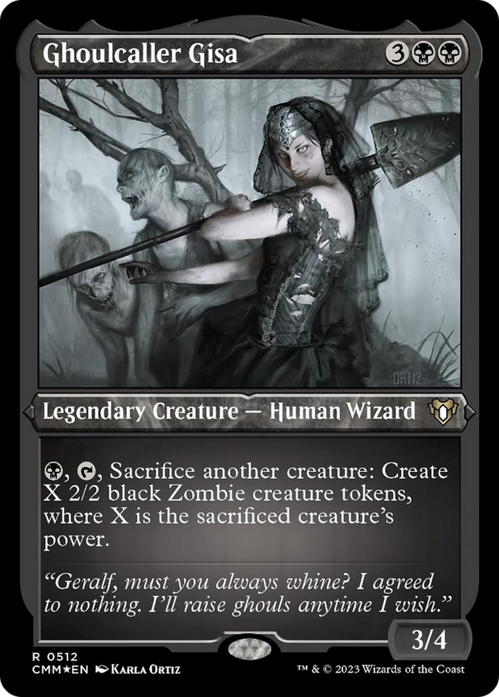 Magic | Ghoulcaller Gisa (Foil Etched) [Commander Masters] | The Nerd Merchant