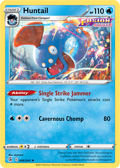 Pokemon | Huntail (066/264) [Sword & Shield: Fusion Strike] | The Nerd Merchant